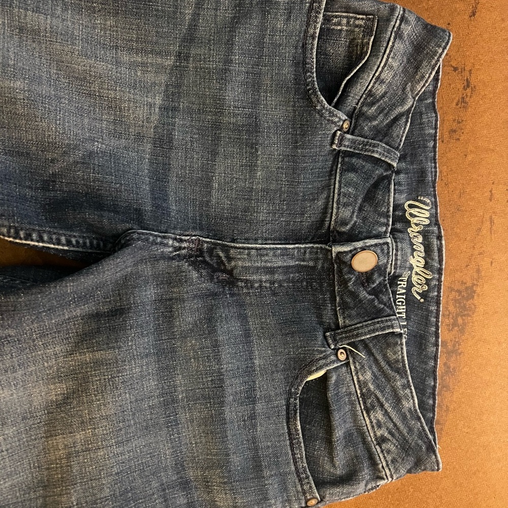 Wrangler Black Straight Leg Jeans - Picture 2 of 2
